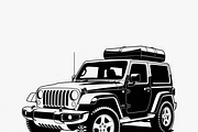 Jeep Vector Traveled design, perfect, an Illustration by Amazin_art (Thumbnail 8 of 9)