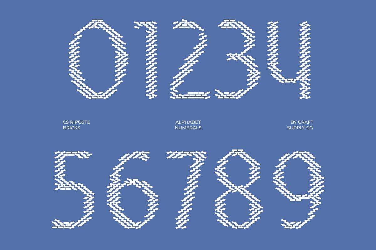 CS Riposte Bricks, a Sans Serif Font by Craft Supply Co. (Photo 6 of 8)