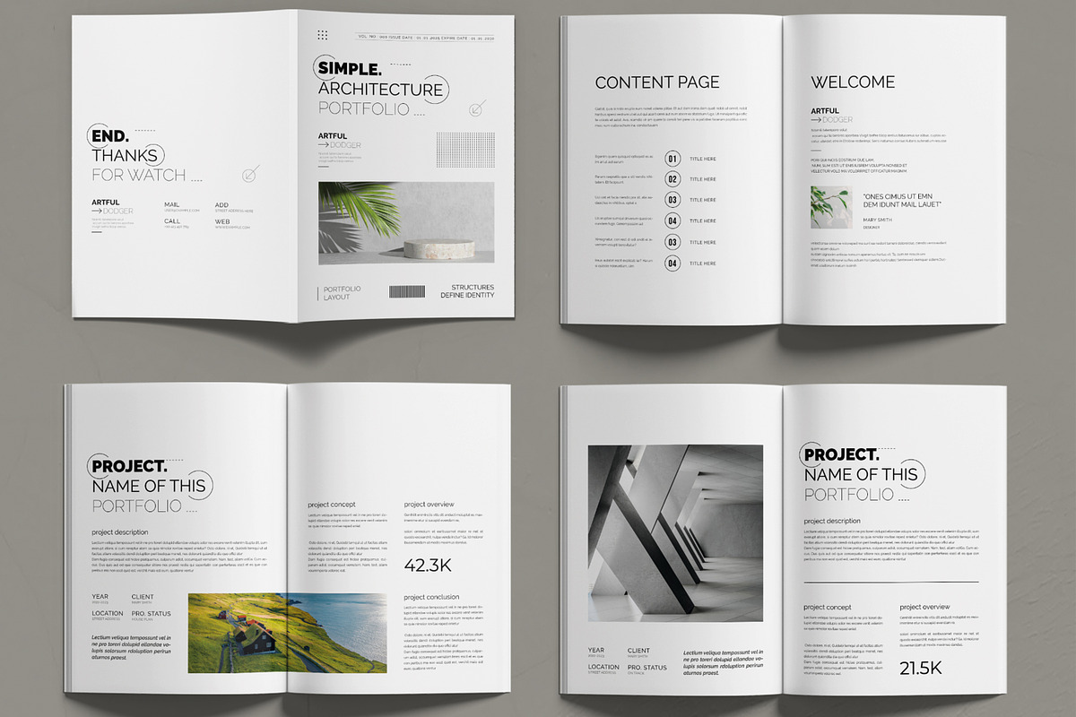 Architecture Portfolio, a Brochure Template by MightyDesign (Photo 2 of 6)