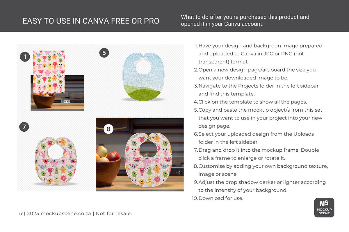 Toweling Bib Canva Mockup, an Apparel Mockup by Mockup Scene (Photo 3 of 10)