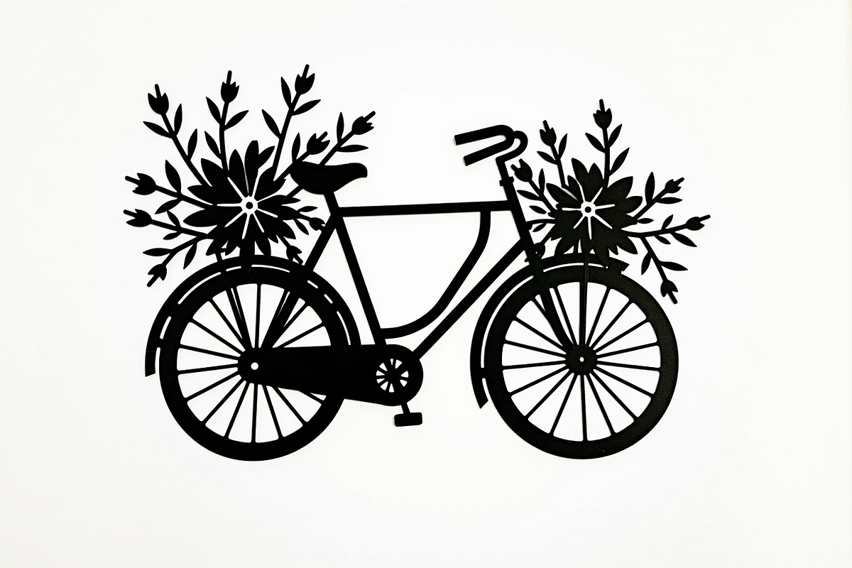 Charming Bicycle with Flowers, an Illustration by Amazin_art (Photo 10 of 21)