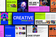 Creative Pitch Deck Presentation, a Presentation Template by E-Type (Thumbnail 1 of 4)