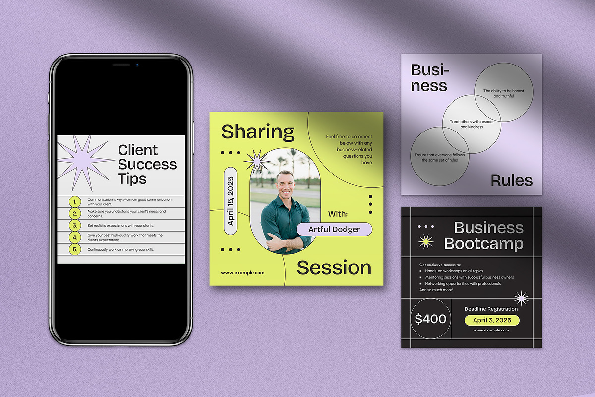 Modern Business Instagram Pack, a Social Media Template by graphicook (Photo 3 of 5)