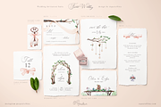 Peach Forest Wedding Invitations, an Invitation Template by Aquarellina (Thumbnail 2 of 4)