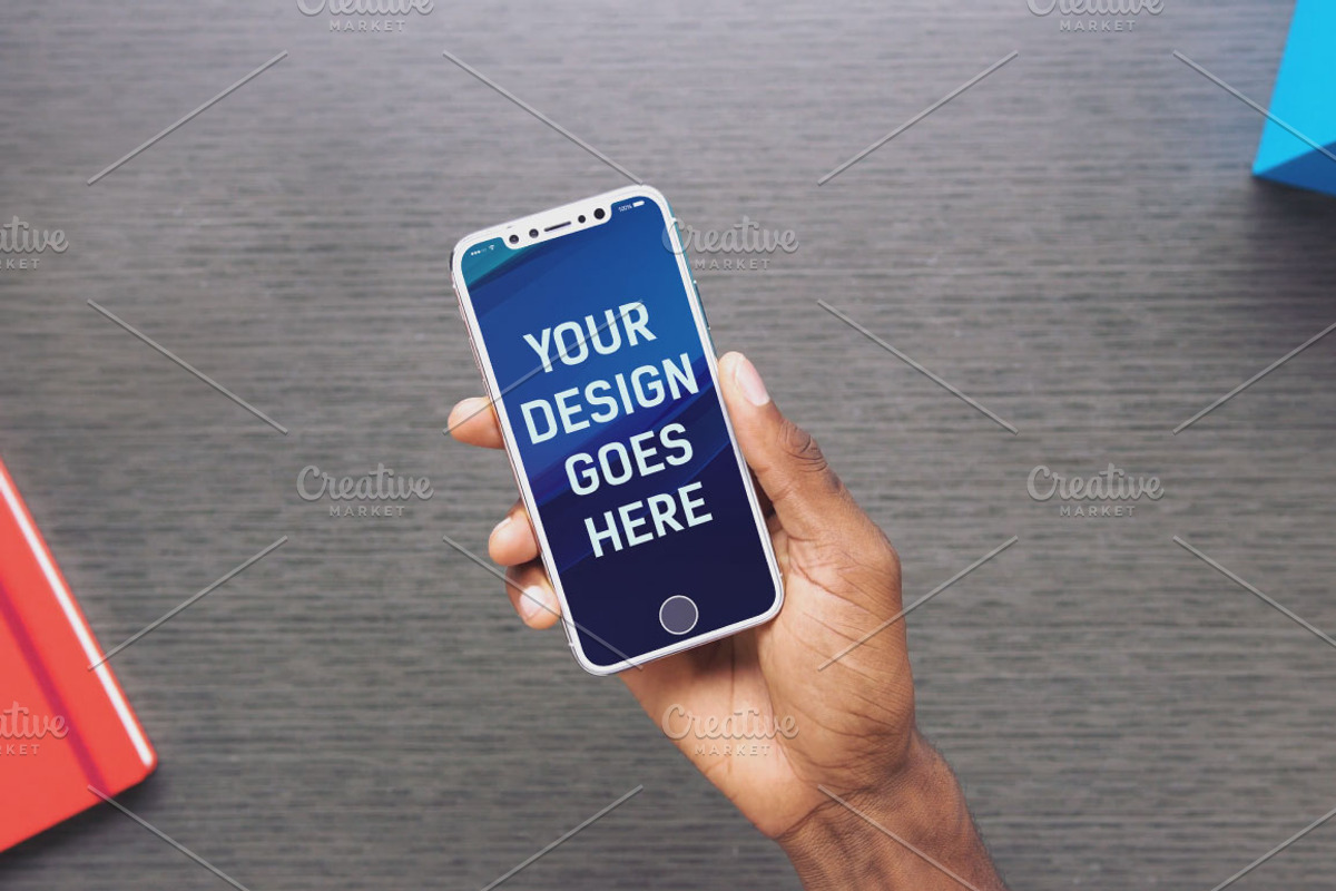 Apple iPhone X Mock-up Pack, an iPhone Mockup by Laura (Photo 5 of 5)