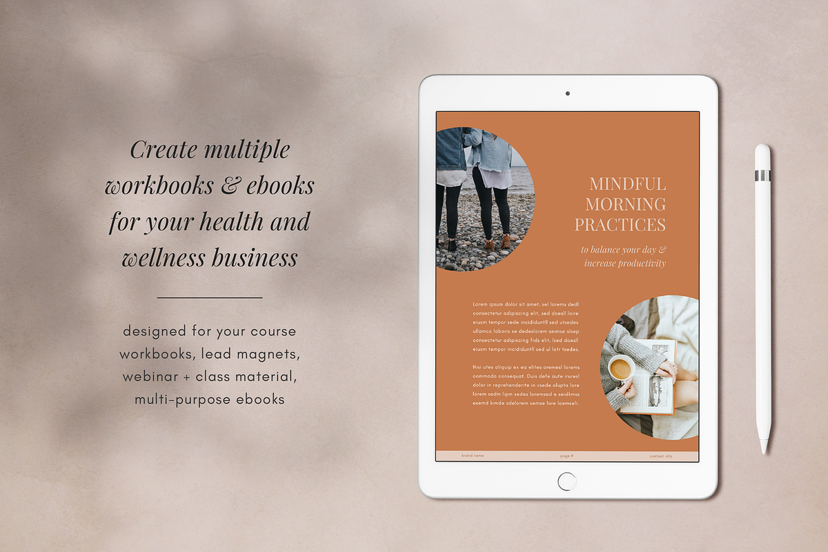 Wellness Workbook & eBook Templates, a Design Template by Studio Soluna (Photo 4 of 16)