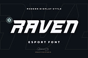 Raven Font, a Sans Serif Font by Burhan Afif (Thumbnail 1 of 7)