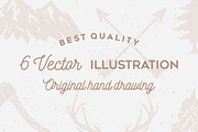 6 Vintage Nature Badges, a Branding & Logo Template by prasetyadavid (Thumbnail 2 of 6)