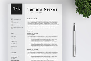 Simple Resume Template / 4 Pages