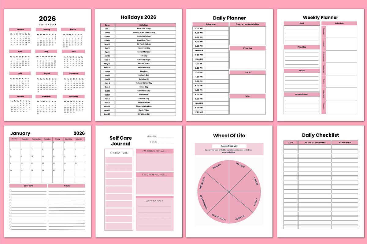 2026 Growth Mindset CoachingWorkbook, a Stationery Template by Shumaya (Photo 2 of 4)