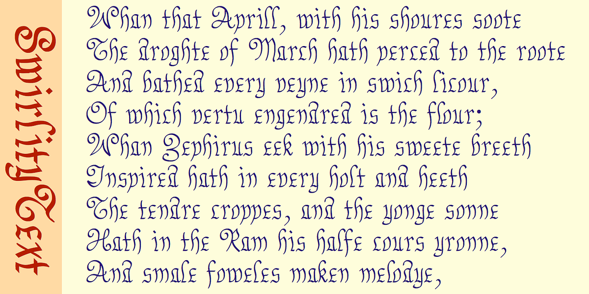 SwirlityText, a Blackletter Font by Ingrimayne Type (Photo 8 of 9)