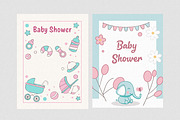 Baby Shower Clipart Bundle, an Illustration by Helospace (Thumbnail 4 of 10)