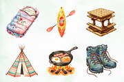 Summer Camping Clipart PNG Bundle, an Illustration by Creative Art (Thumbnail 8 of 8)