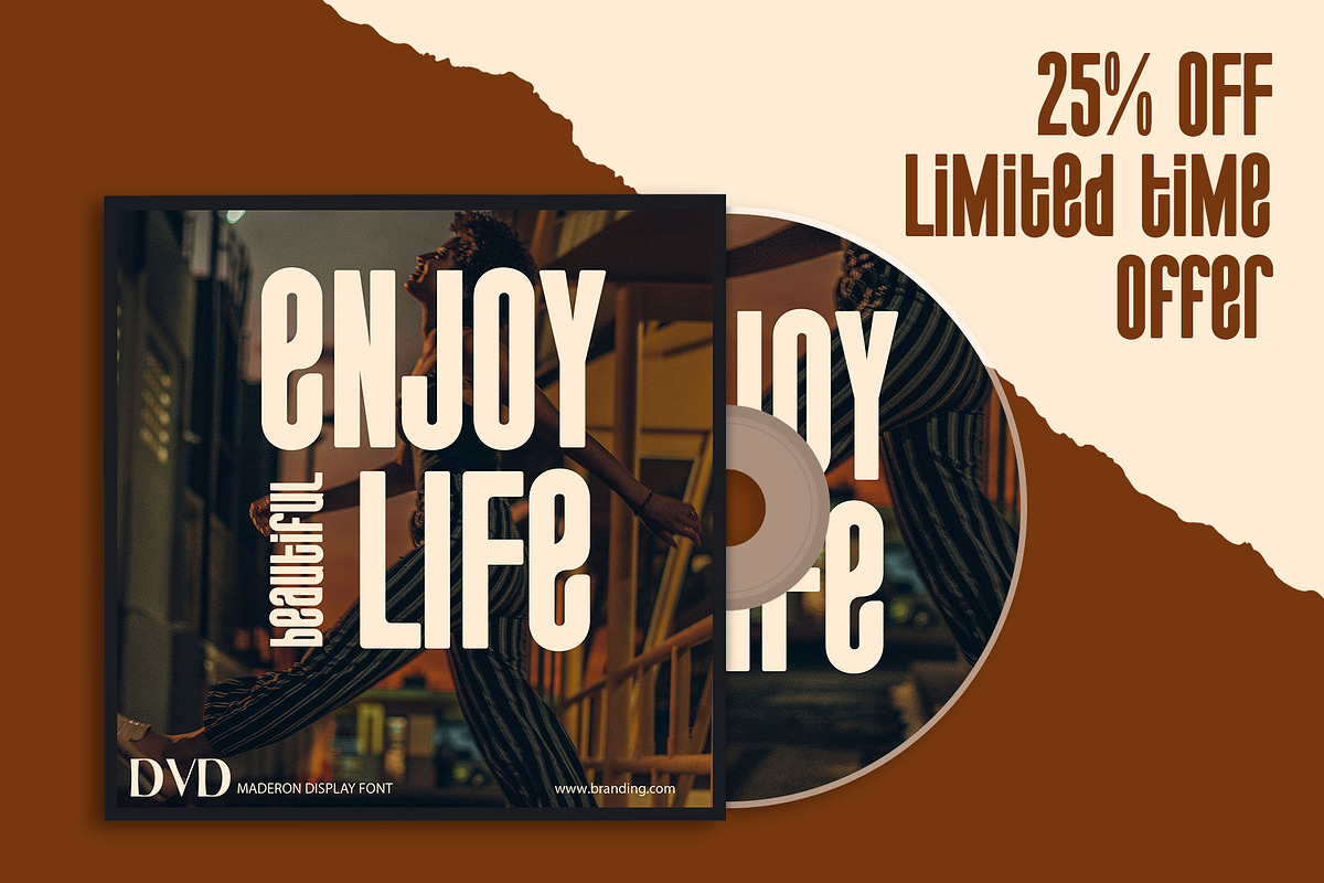 Maderon Bold Condensed Font, a Sans Serif Font by RantautypeStudio (Photo 10 of 15)