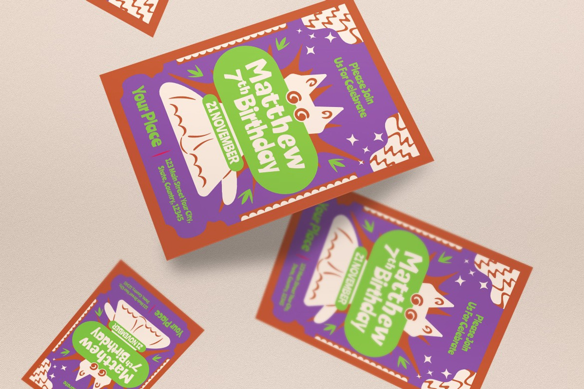 Boy And Girl Birthday Invitation preview 2