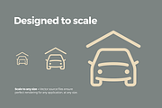 Home Icons - Pixi Line, an Outline Icon by Scott Dunlap (Thumbnail 5 of 9)