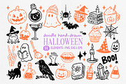 Halloween Hand-Drawn Doodles, an Object Graphic by Lazy Cat (Thumbnail 1 of 7)