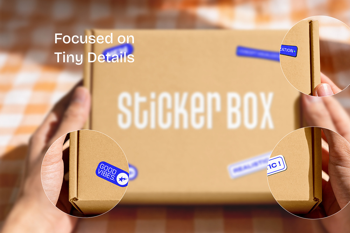 Product Sticker Mockups Pack, a Packaging Mockup by RamStudio2 (Photo 14 of 14)