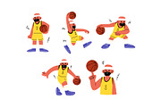 Character Basketball Man Vol 1, a Sport Illustration by SLAB! Design (Thumbnail 2 of 3)