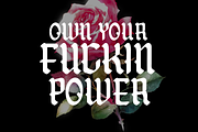 Not Today - Blackletter Script Font, a Blackletter Font by ariodsgn (Thumbnail 2 of 10)