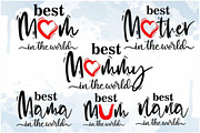 Mothers Day SVG Design Bundle, an Object Graphic by D2PUTRI (Thumbnail 18 of 27)