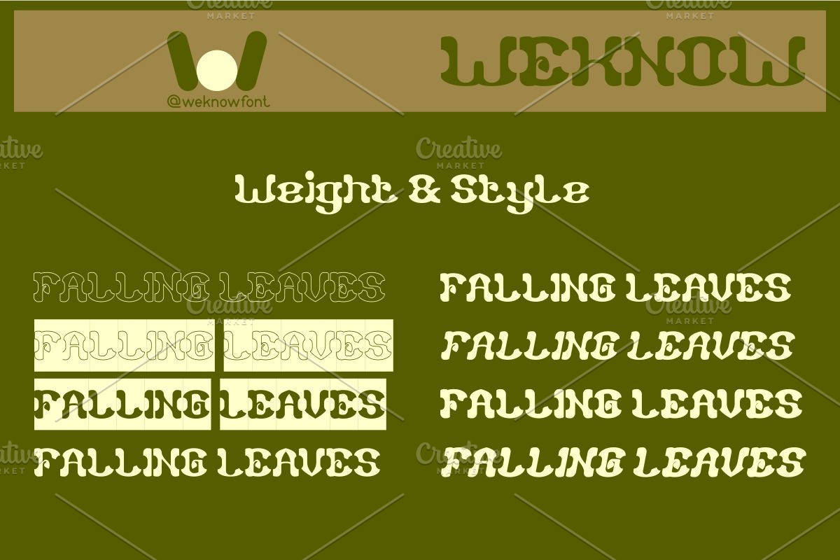 Falling Leaves font, a Font by weknow (Photo 7 of 8)