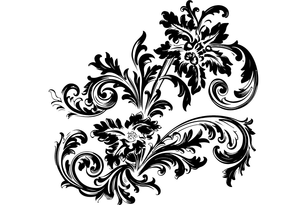 Victorian Floral Damask Ornament, an Object Graphic by Gfx_Store (Photo 19 of 32)