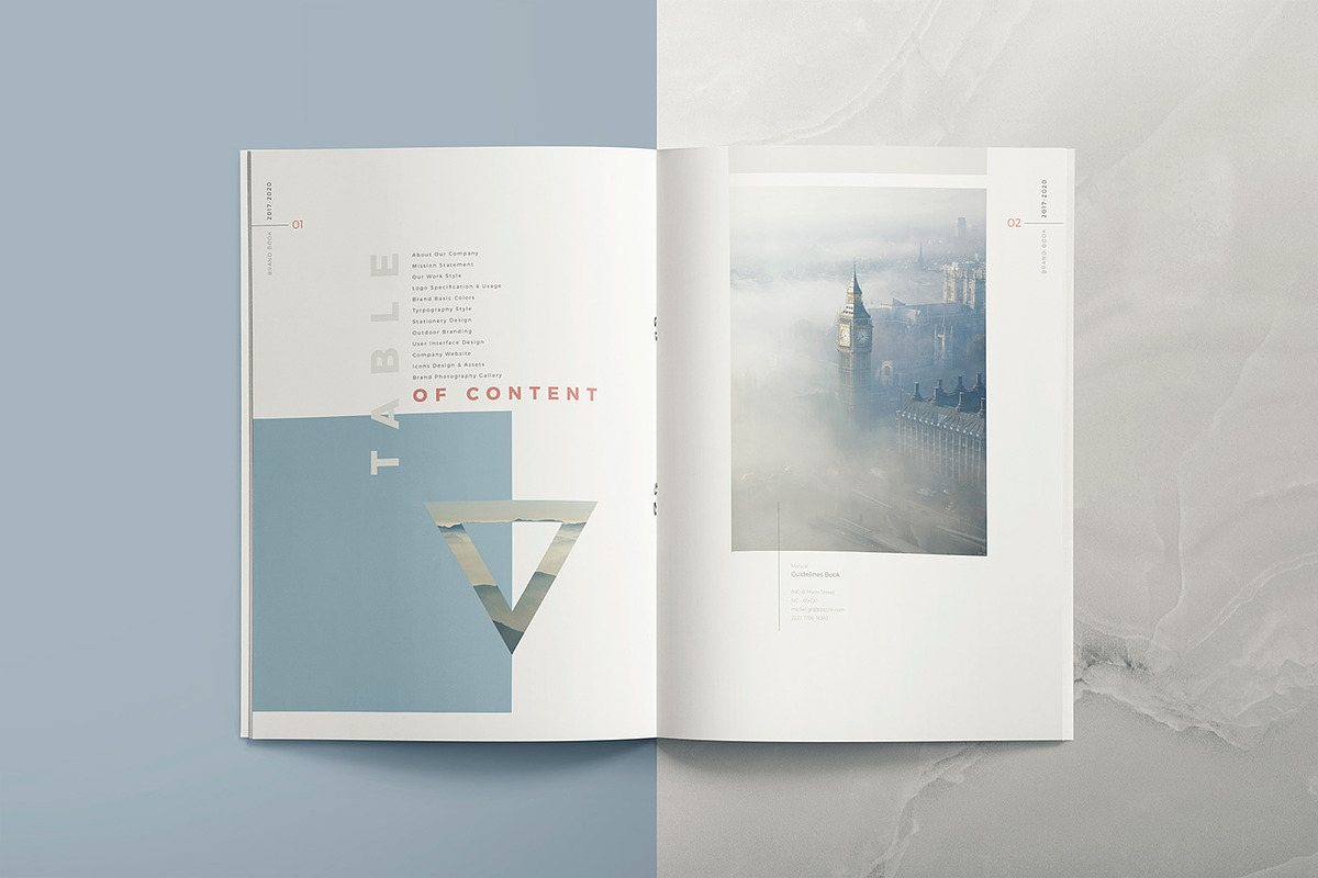 The Voyage - Brand Book Template, a Brochure Template by ZippyPixels (Photo 6 of 16)