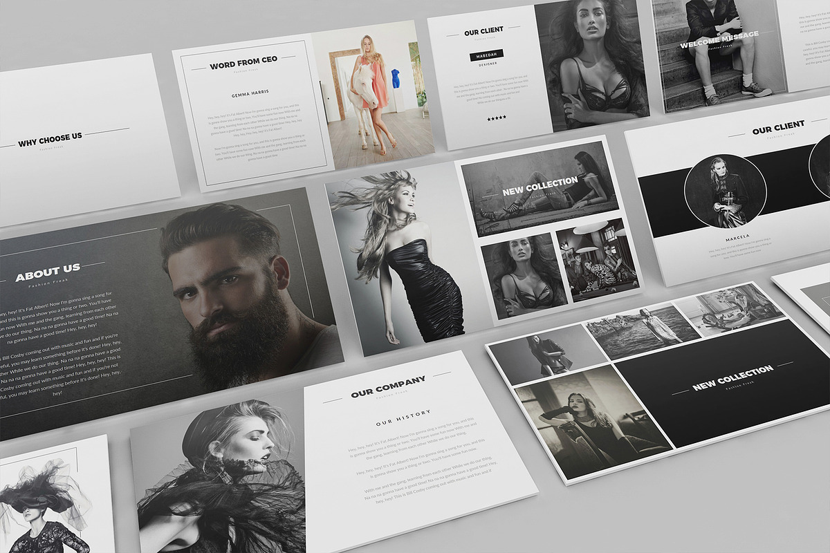 Fashion Google Slides Presentation, a Presentation Template by Incools ...