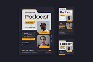 Podcast Talk Show - Flyer, a Flyer Template by Haidezign