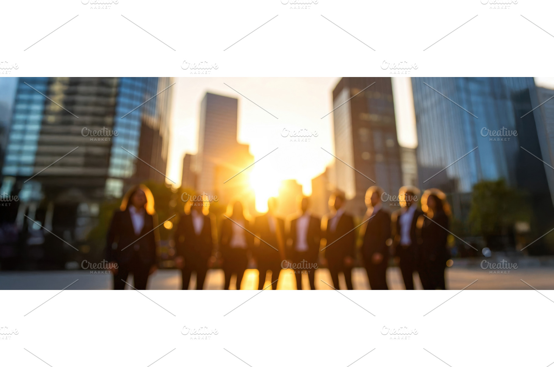 A business team standing outdoors in, a Business Photo by Igor Tichonow
