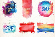 Watercolor Sale Banner Black Friday, an Illustration by DreamCafeArt (Thumbnail 4 of 5)