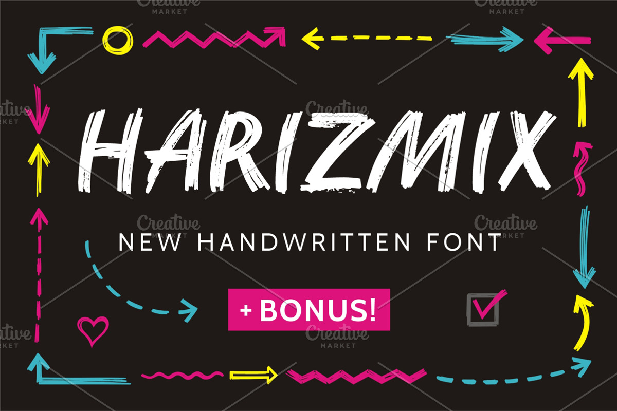Harizmix Handwritten Marker Font