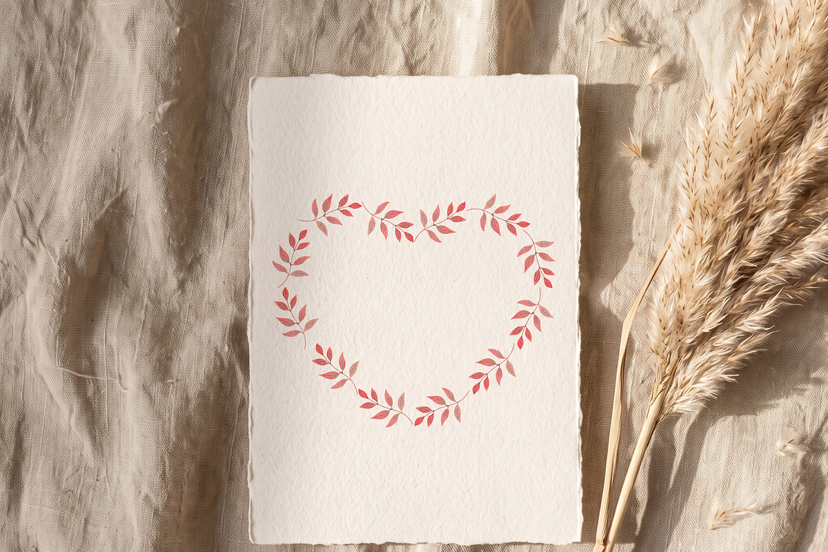 Autumn Leaf Heart Frames PNG, an Object Graphic by Nadia Semyroz (Photo 4 of 5)
