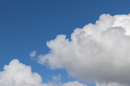 Blue sky with clouds featuring outdoor, air, and atmosphere, a Nature Photo by KYNA STUDIO