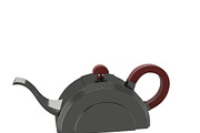 Art deco teapot, an Object 3D Model by CGTales (Thumbnail 2 of 11)