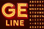 Realistic vector neon alphabet 2, an Object Graphic by popskraft (Thumbnail 6 of 7)