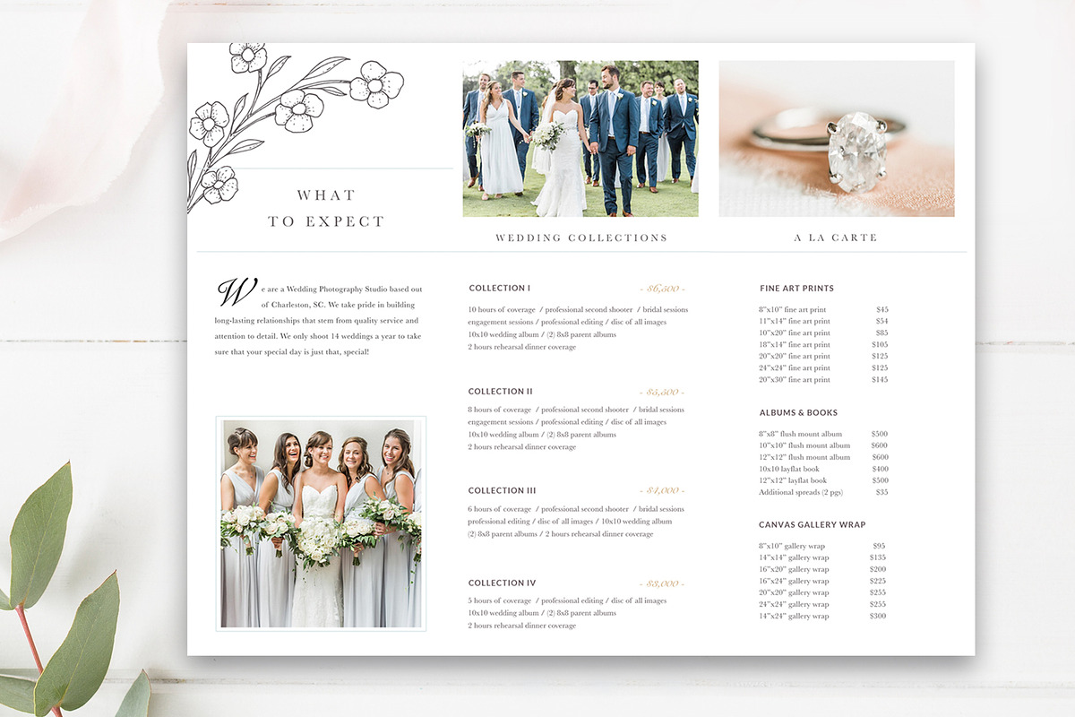 Wedding Photography Trifold PSD, a Brochure Template by By Stephanie Design (Photo 3 of 3)