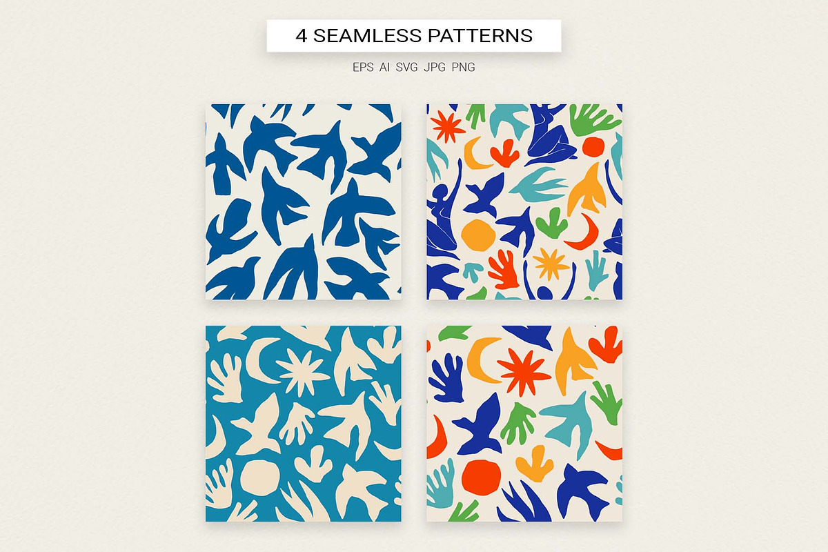 Matisse Style Patterns & Poster, a Pattern Graphic by Irina Ostapenko (Photo 2 of 5)