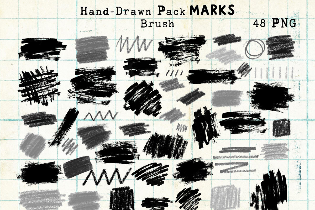 Hand-Drawn Doodles & Graphic Marks, an Object Graphic by DreamoraArt (Photo 8 of 13)