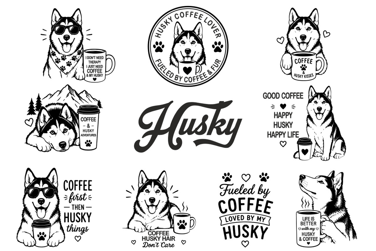 Dog breed coffee lover svg bundle, an Animal Illustration by FITALARTSNEDIGI (Photo 6 of 8)