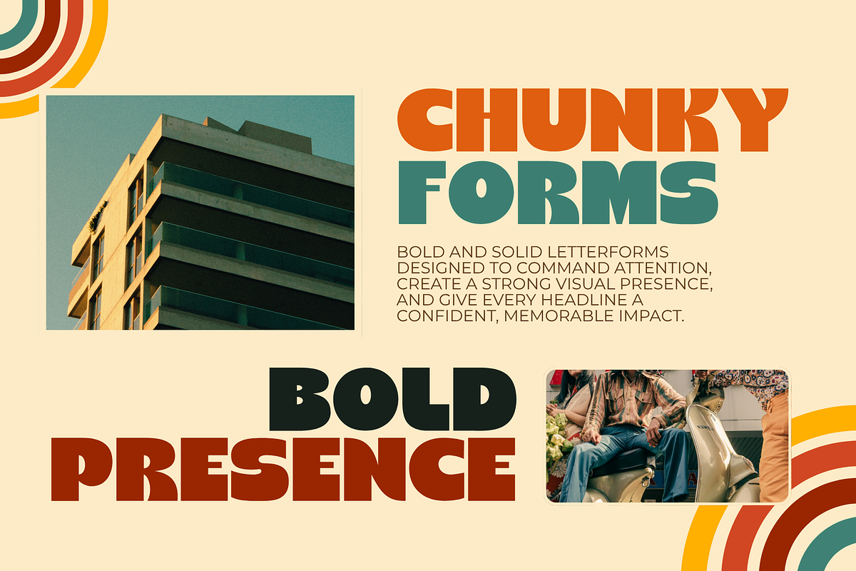 Linep – Bold Retro SansSerif Display, a Sans Serif Font by MaikoHatta (Photo 8 of 9)