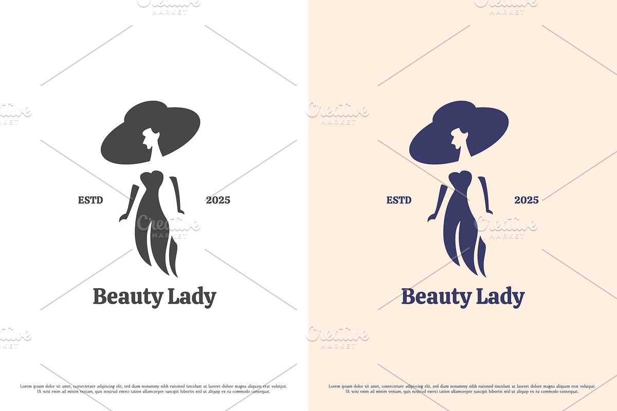 Beauty Lady Model Logo Design Icon, a Branding & Logo Template by Morvana Crew