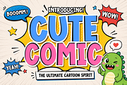 Cute Comic - Playful Cartoon Font, a Sans Serif Font by KiddoGlyphs Studio (Thumbnail 1 of 4)