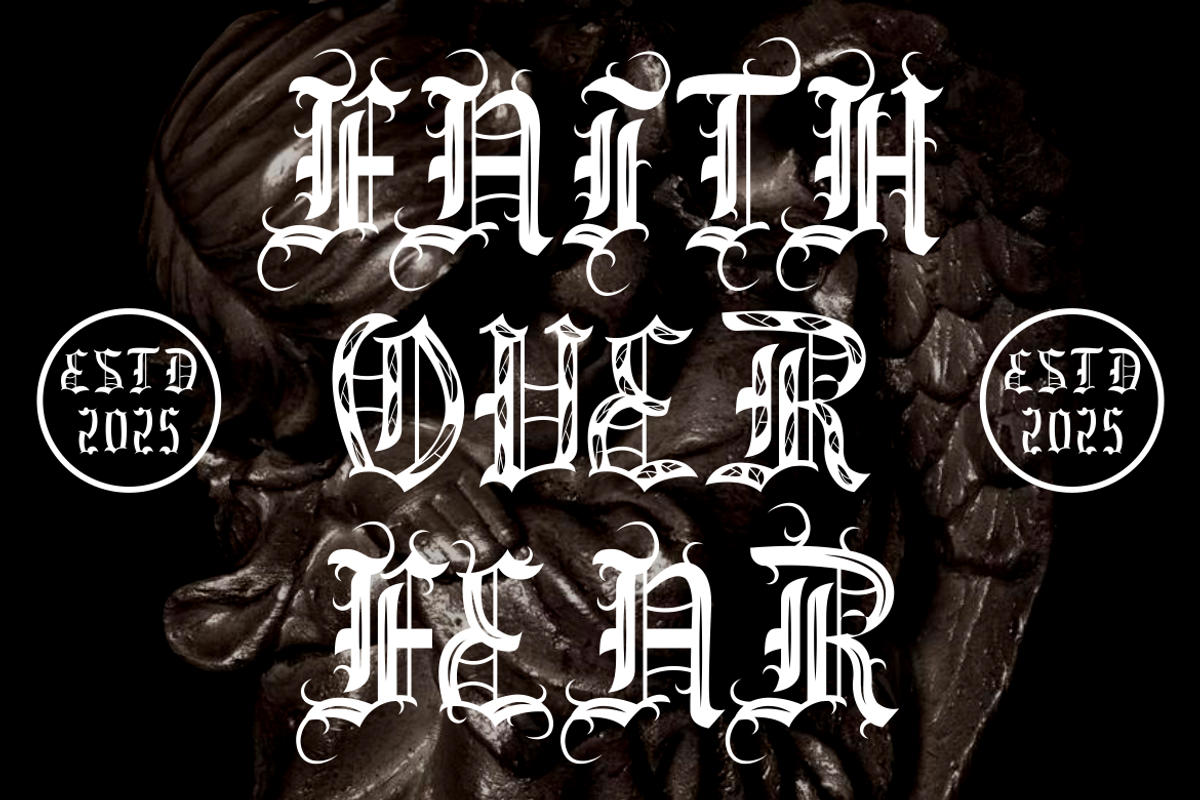 Dark Spire Blackletter Font, a Blackletter Font by PutraCetol Studio (Photo 11 of 11)