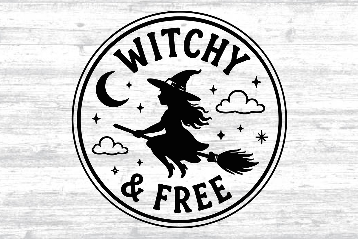 Witchy and Free SVG Witch Round Door, an Object Graphic by Layerology (Photo 2 of 3)