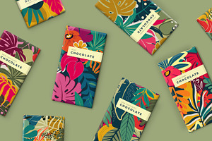 Tropical Collage Vector Collection