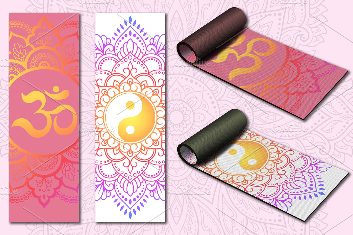 Patterns for yoga mats, a Pattern Graphic by Katika Shop (Photo 6 of 7)