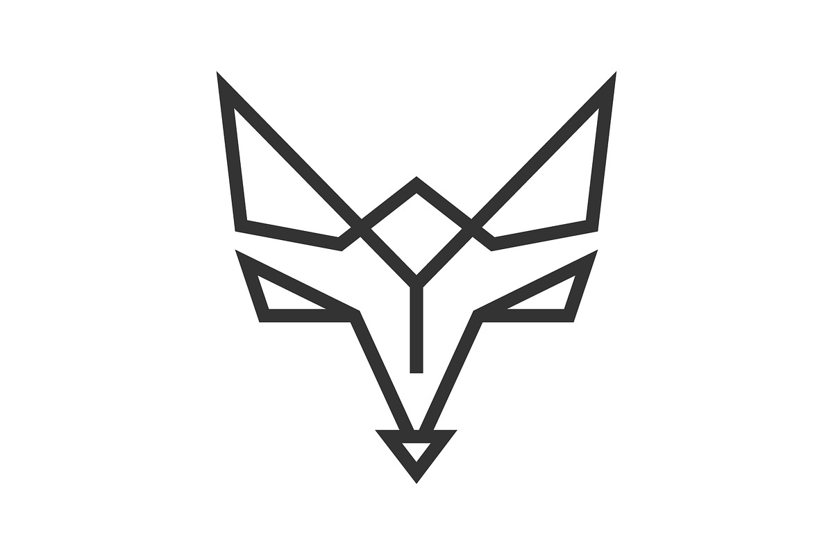 abstract wolf logo design vector, a Branding \u0026 Logo Template by  Rhealea_Design, image size:1200x800
