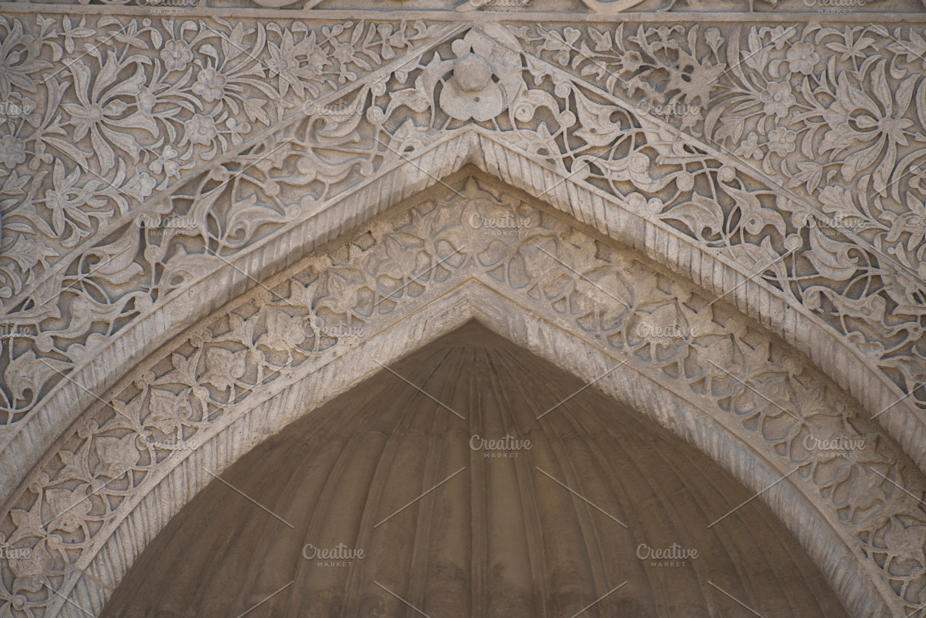 Ancient stone carved arch portal in Palace of Shirvanshahs Baku, a Photo by Pictures for you!!!!!!!!!